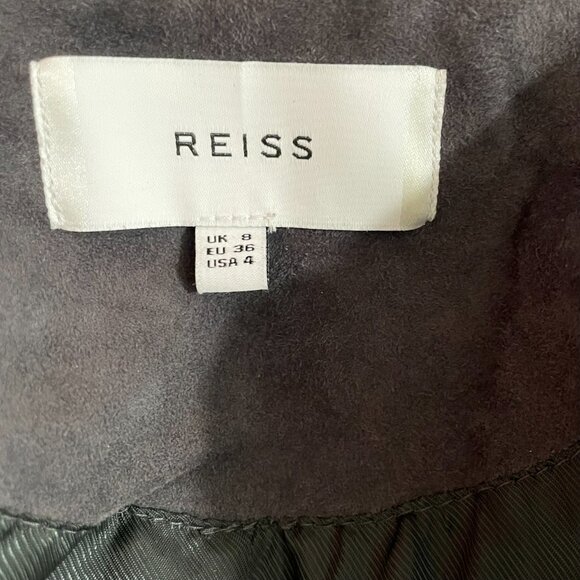 Reiss Bryony Suede Biker Jacket - Picture 5 of 11